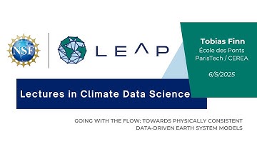 Going With the Flow  Towards Physically Consistent Data Driven Earth System Models