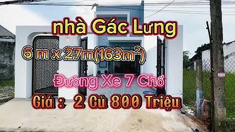 nhà Gác Lửng / Đường xe 7 chổ / Cần Giuộc Long An