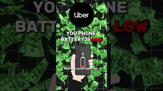 Uber demands a high price when your phone's battery is LOW 😯😱🤯. #facts