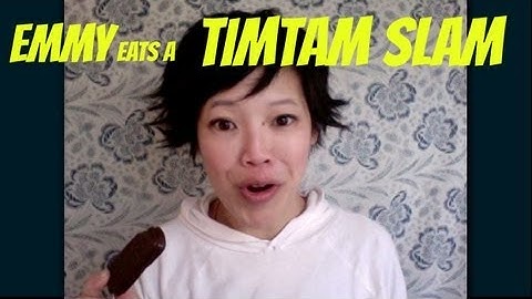 How to Eat a TimTam Slam - Emmy Eats Australia 3