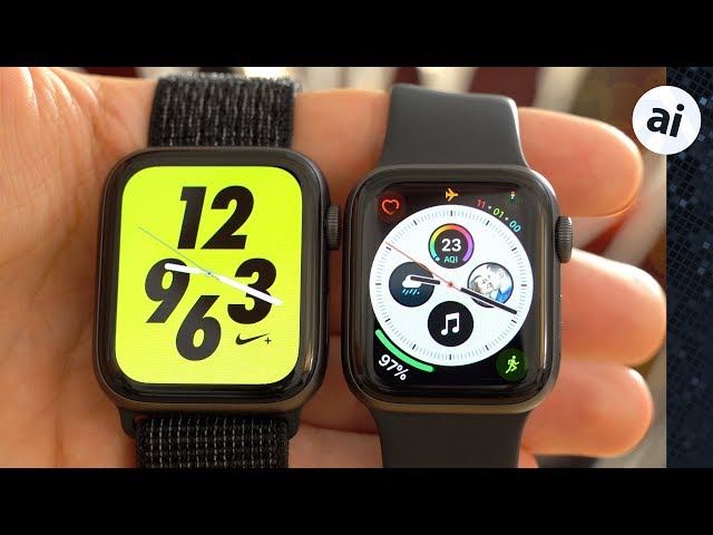 difference between nike watch and apple watch series 5