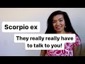 Scorpio ex they really really have to talk to you