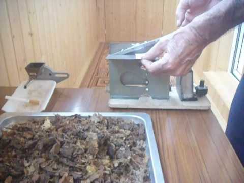 Машинка для нарезки табака - YouTube