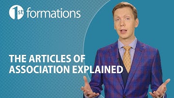Does a company need articles of association?