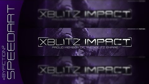 Speedart 1 | 2D Banner for xBlitz Impact | By Fiction