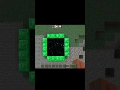 Emerald  Portal in minecraft / portal/Making my me / #short #viral #minecraft