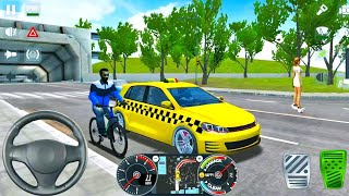 VW Golf Taxi Driving Sim 2020 #3 - Ultimate Taxi Driver - Android iOS Gameplay screenshot 2