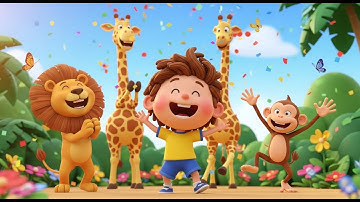 Counting Jungle Safari 1-10 🦁 | Fun Baby Songs & Nursery Rhymes for Kids | jungle counting song
