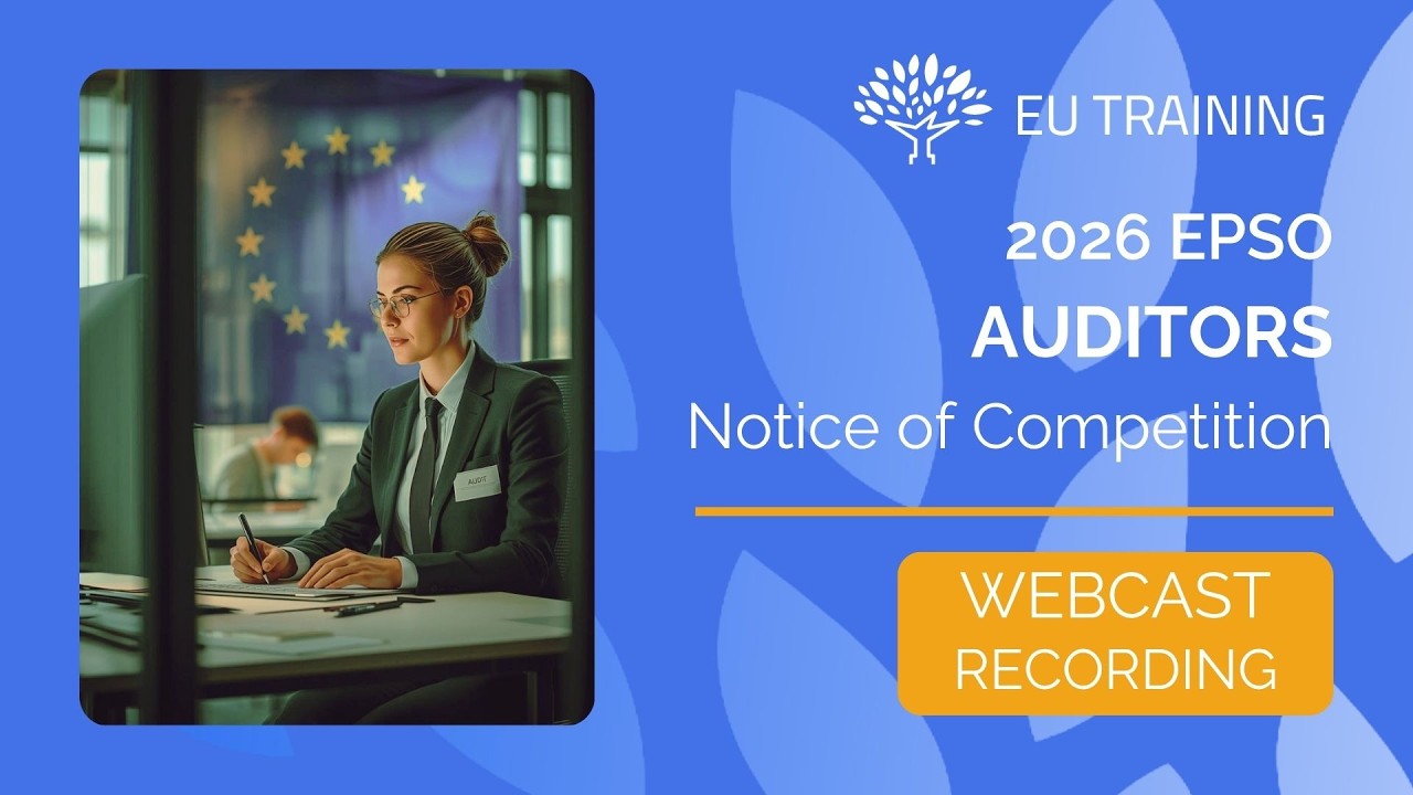 2026 EPSO Auditors | Competition Webcast