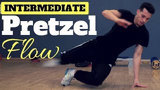 Intermediate Bboy Pretzel Flow Tutorial | Bboy Tutorial | How to Breakdance | Footwork Basics