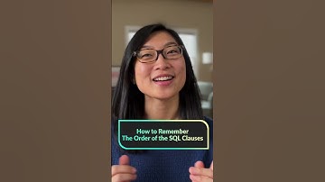 Thumbnail of How to Remember the Order of the SQL Clauses | SQL for Beginners #shorts