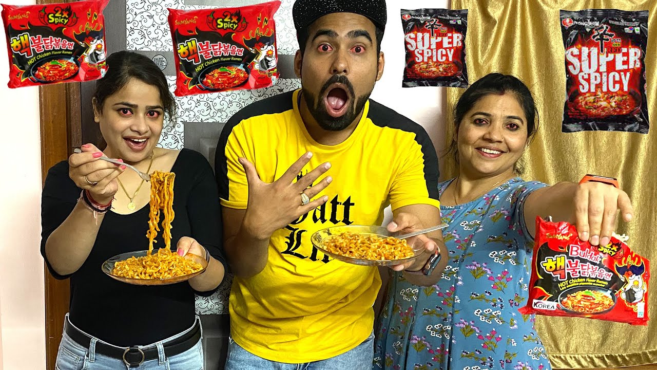 We Tasted World's Super Spicy Noodles🥵 | Made In Korea