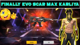 EVO SCAR UPGRADE😍FREE FIRE SCAR MAX😱 MEGALODON ALPHA SCAR MAX