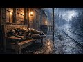 Arthur's Lonely Sleep Under a Train Station Roof During Night-time Thunderstorm | RDR2 ASMR