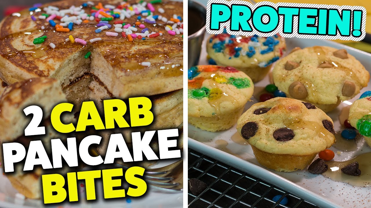 LOW CARB Protein Pancake Bites Recipe! 