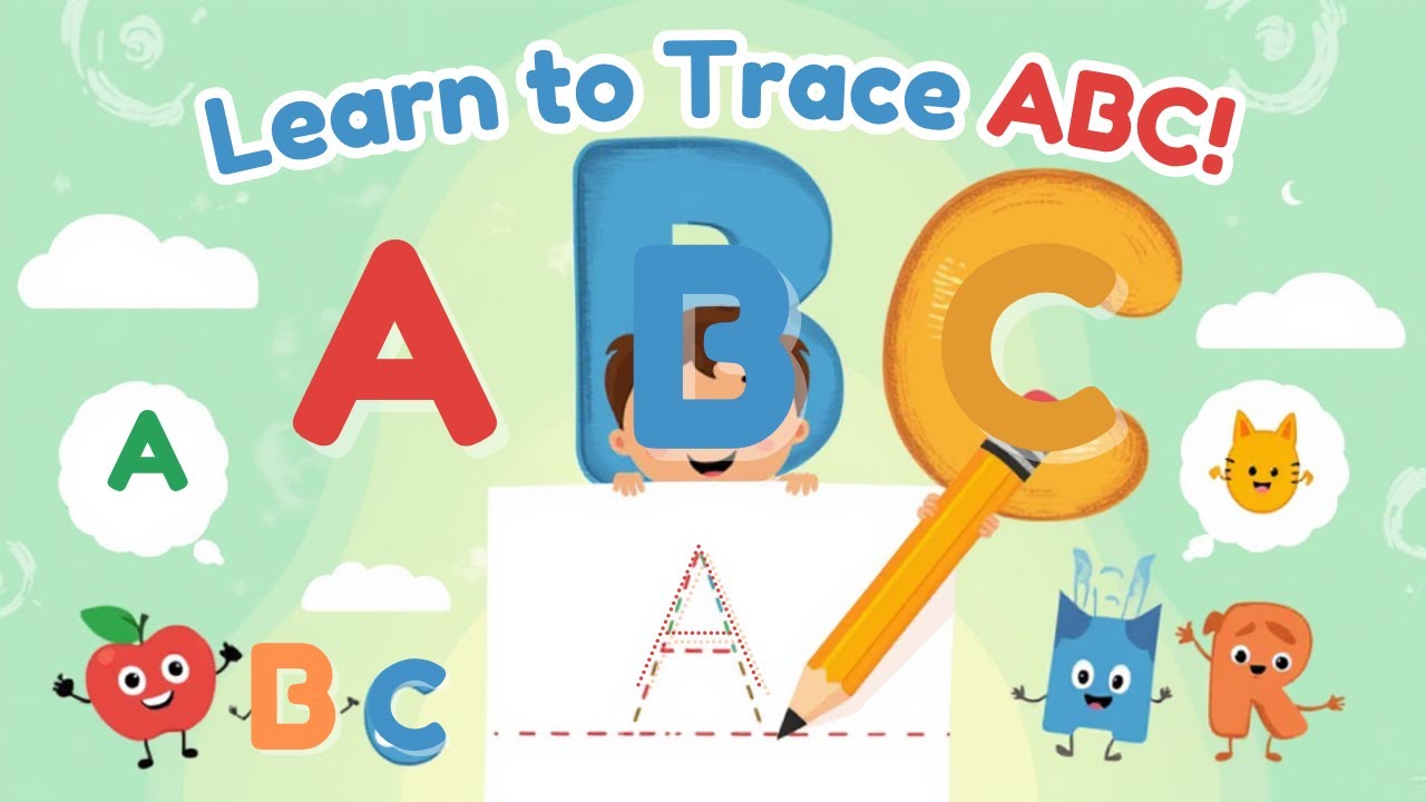 How to Write Letters for Children - Teaching Writing ABC for Preschool - Alphabet for Kids