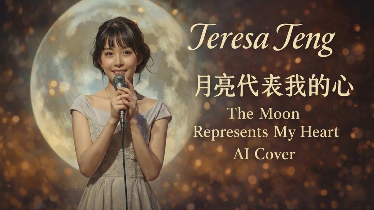 Teresa Teng – 月亮代表我的心 (The Moon Represents My Heart) | AI Cover | Classic Mandarin Love Song