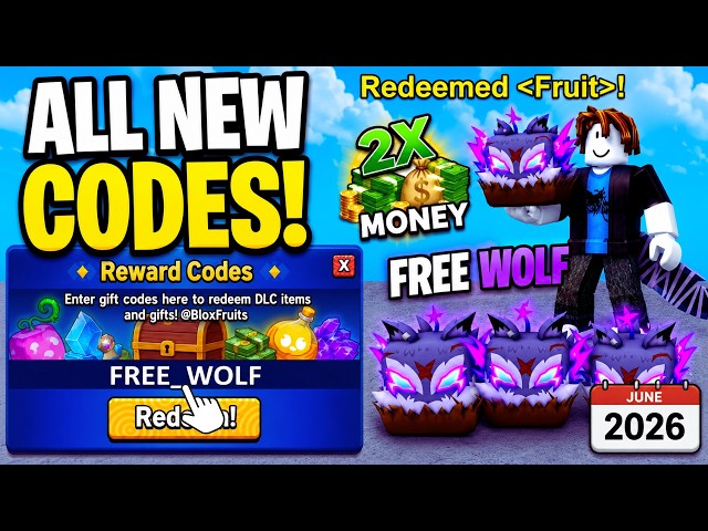 🔥 NEW CODES ALL WORKING CODES IN BLOX FRUITS JUNE 2026! 🍎 ROBLOX