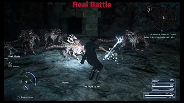 Final Fantasy XV Combat Mechanics 2: Impervious and techniques in real battle