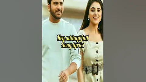 Hey abbayi song lyrics Sreekaram movie Sharwanand, Priyanka mohan