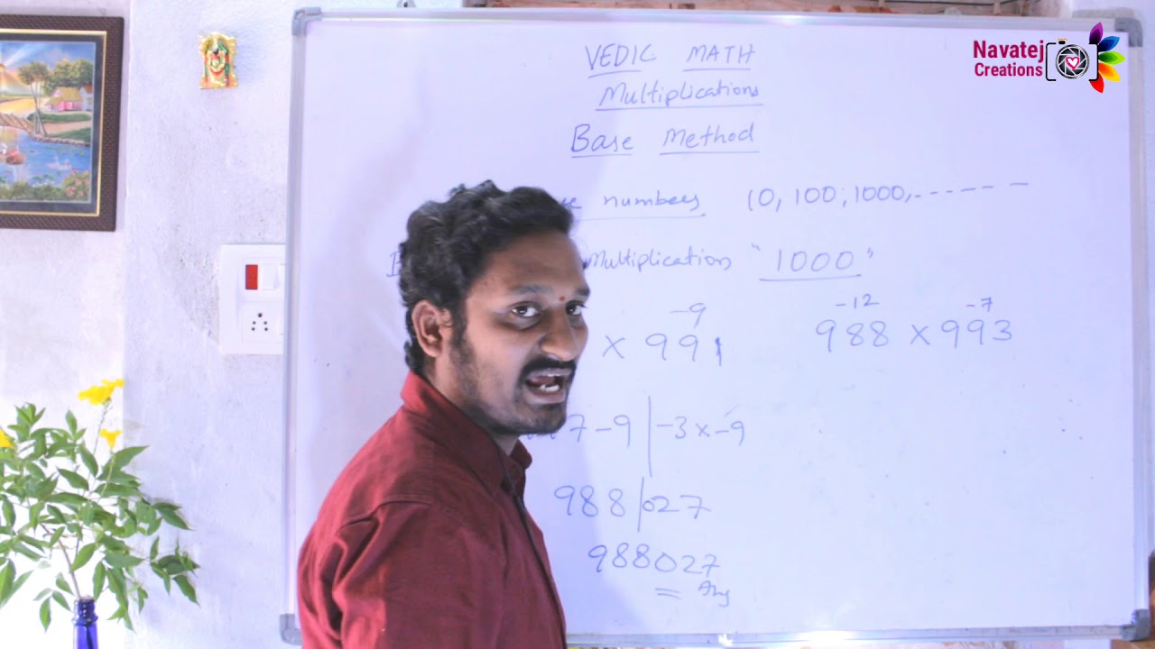 Base Method. Below base 1000 multiplication topic in Vedic Math by ...