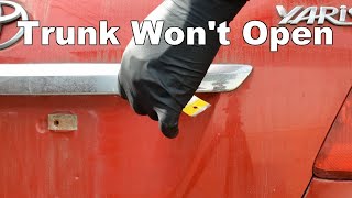 Open a Car Trunk Not opened in 20 years with no Key ~ How To Drill out a  Lock 