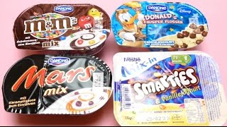 German Sweets - Nestle Mars, M&M's, Smarties & Danone Donald Duck Dessert