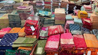 Silk sarees collection wholesale market in Surat Heavy sarees manufacturer Aruna textile hub VANSHMJ screenshot 4
