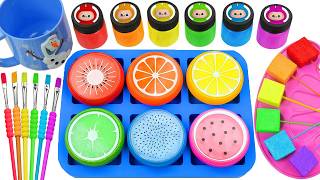 Satisfying Video L How I Make Rainbow Giant Stress Crazy Slime & Candy Funny Sprunki Color Asmr