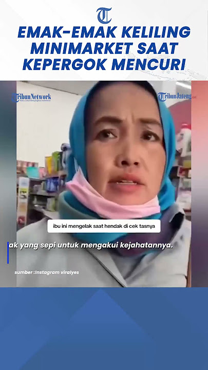 Viral emak-emak Kepergok Mencuri di Minimarket, Minta Pegawai Bicara Pelan