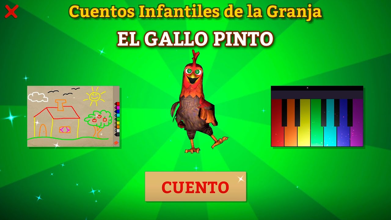 Cuento Infantil - El Gallo Pinto de la Granja.