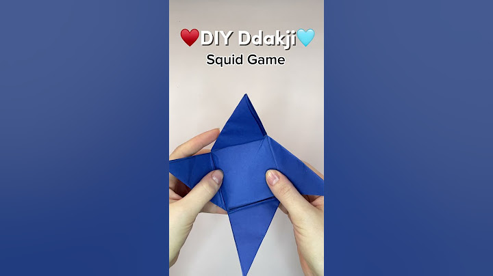 Squid GAME Ddakji DIY Fold FLIP Win  #squidgame #diy #Ddakji