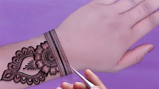 VERY BEAUTIFUL LATEST FLORAL ARABIC HENNA MEHNDI DESIGN FOR FRONT HAND ||  eid mehndi design