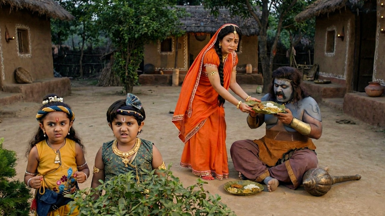 मैया ने राक्षस को कराया भोजन ! यह देख कान्हा और दाऊ हुए क्रोधित | यशोमती मईया के नंदलाला | Krishan