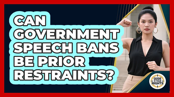 Can Government Speech Bans Be Prior Restraints?