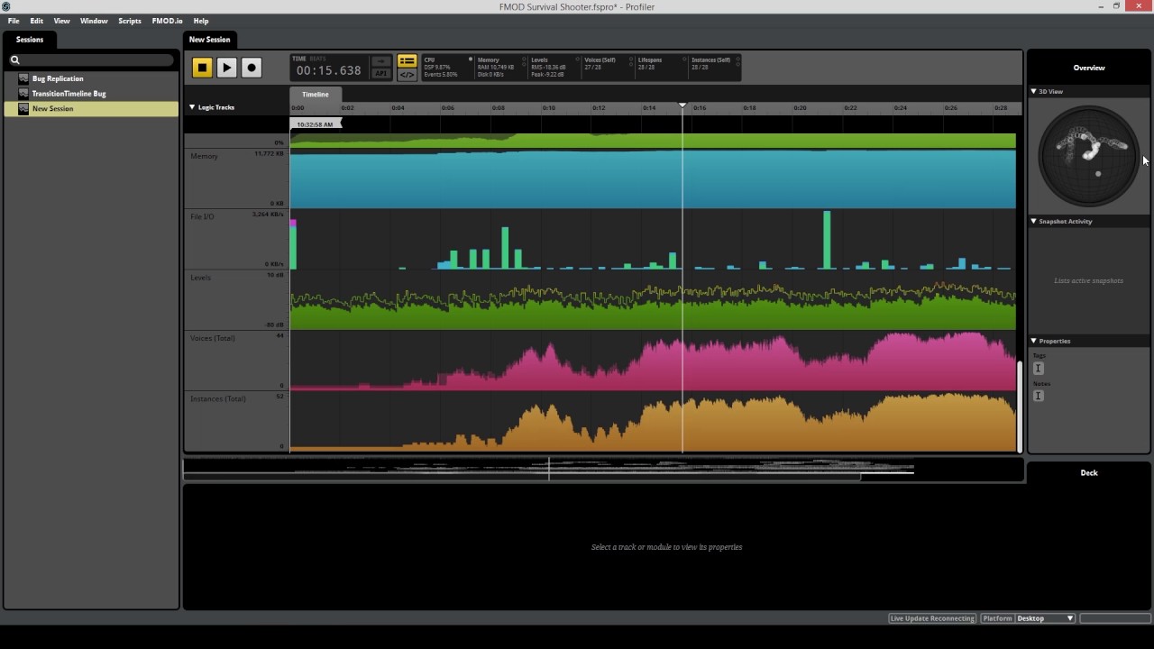 Audio for Unity 5: Survival Shooter (5/5) - Profiling and Final Touches