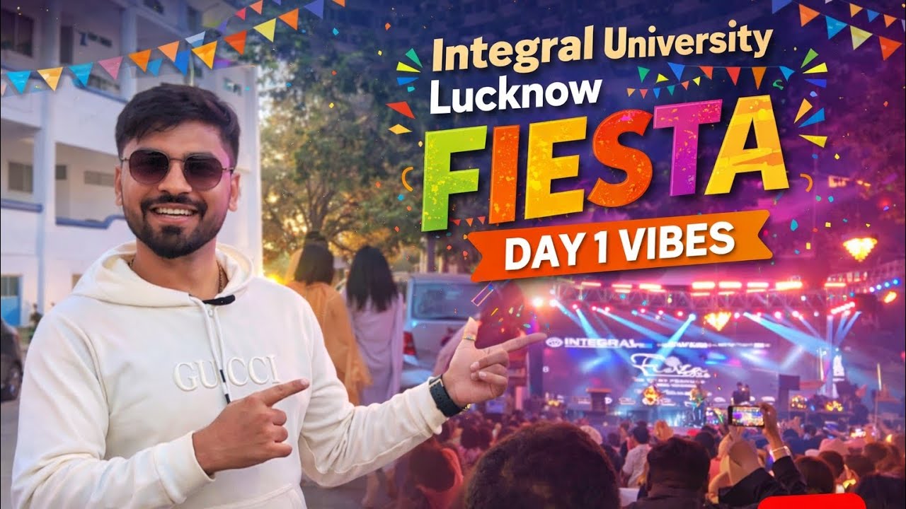 Integral University Lucknow Fiesta 2026 🔥 | Day1 Vibes #lucknowvlog #integraluniversity #fiesta2026 
