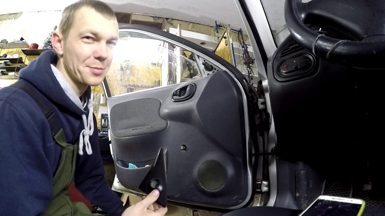 Установка задних стеклоподъемников лачетти
