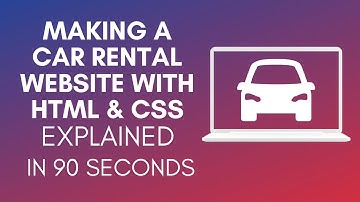 How To Make A Car Rental Website With HTML and CSS?
