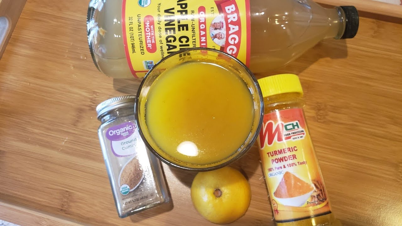 turmeric and apple cider vinegar tea to boost metabolism to lose weight