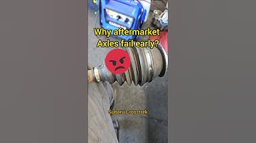 Aftermarket CV axles, why they fail so quickly.