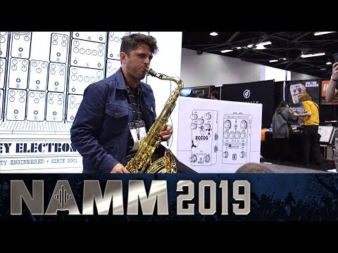 Robert Keeley Interview Vs. A Very Loud Saxophone - NAMM 2019