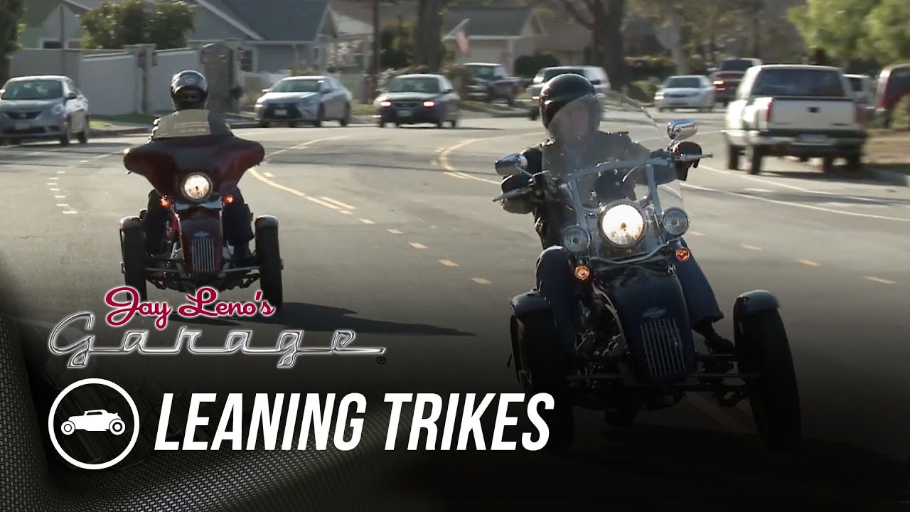 Tilting motor works leaning trikes jay leno's garage youtube