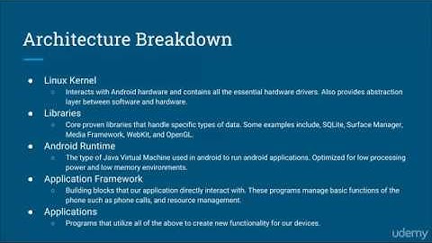 Android App Development Tutorial   01   Introduction to Android  Android Architecture 1