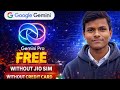 Google gemini pro free without jio sim without credit card
