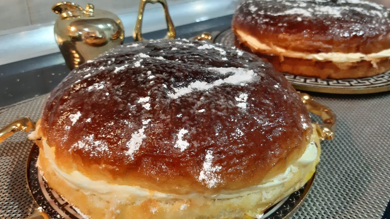 ب حبة بيض🥚 فقط ديري أروع لامونة ❤ وصفة ساهلة و تجي خفيفة مقطنة 🤩 محشية بوحد الكريمة 😋😍جربيها ورديلي