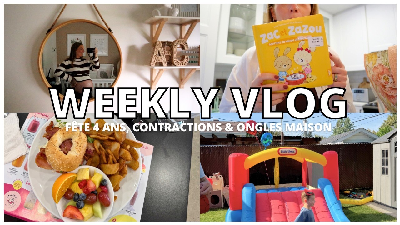 4 ans à Théo, ongles au gel maison, beaucoup de contractions, chambre de bébé & test nouveau produit