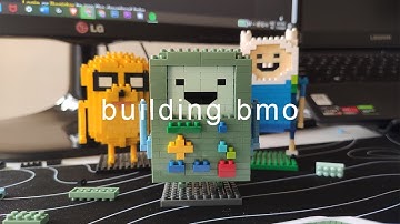 building bmo (adventure time) from miniso building blocks!