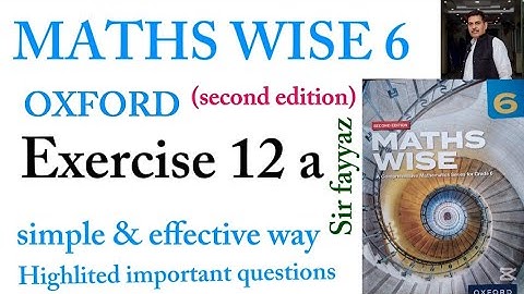 MATHS WISE 6 | EXERCISE 12A | OXFORD SECOND EDITION | EX 12a | Data handling