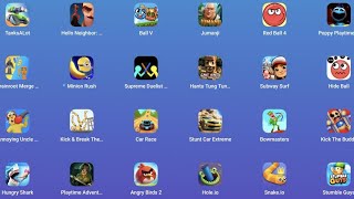 Red ball 4, Subway surf, Angry birds 2 , Snake, Hole, Hungry Shark screenshot 1